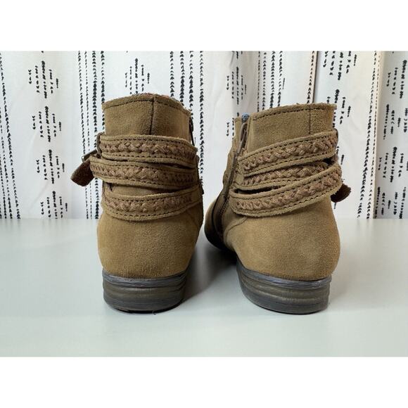 Minnetonka Womens Dixon Suede Boots 9.5 Brown Rodeo Cowgirl Country Western Boho - Picture 6 of 14